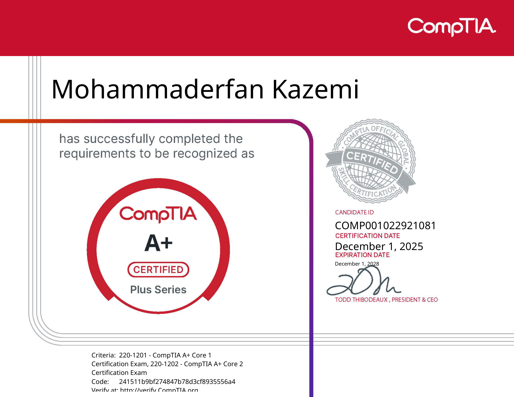 CompTIA A+